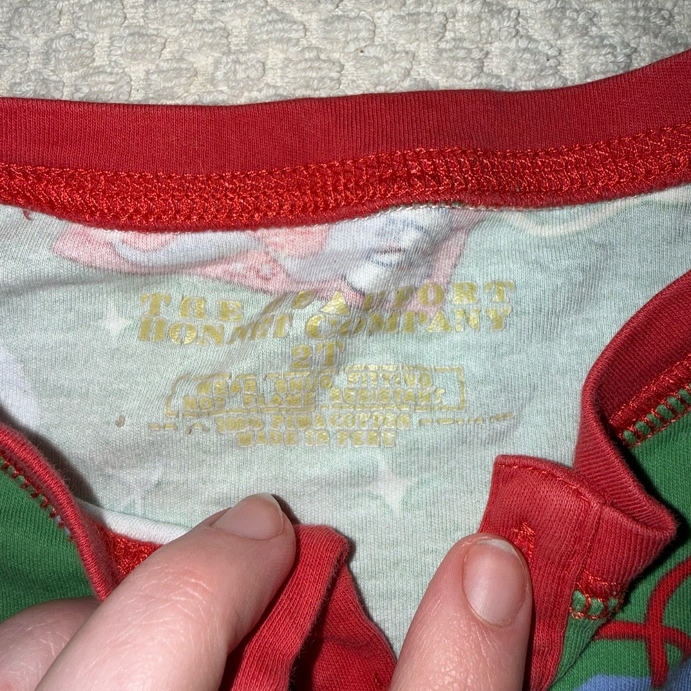 TBBC Festive Green and Red Pajama Set - Picture 3 of 4